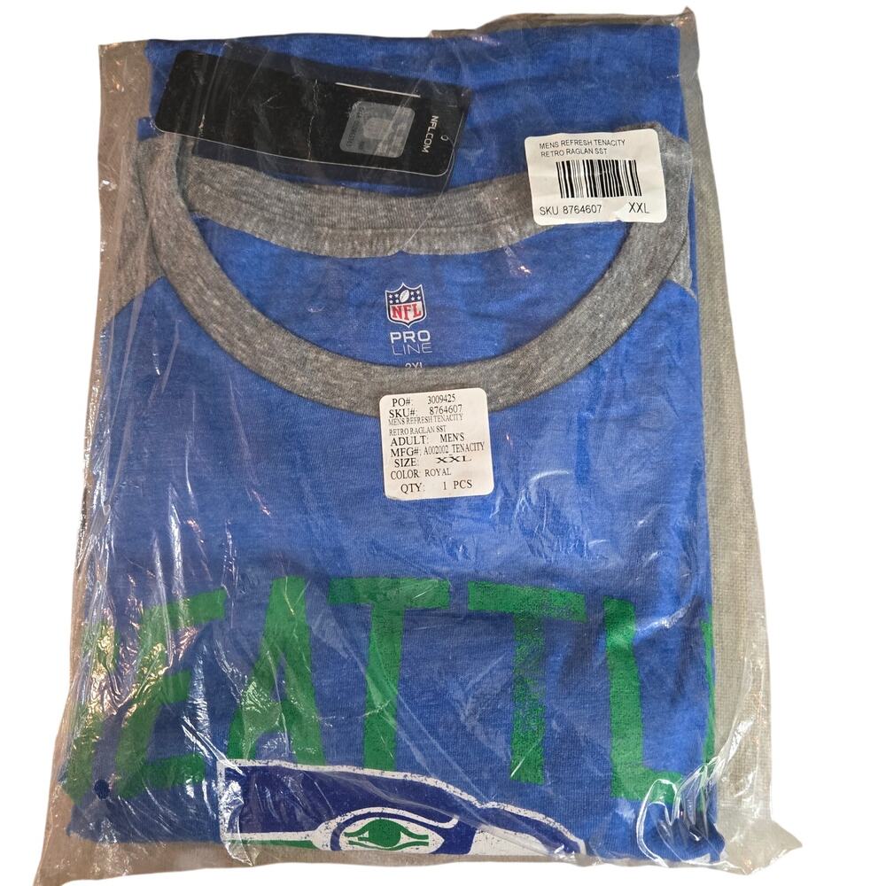 New in bag with tags Seattle Seahawks Men's T-shirt Size XXL